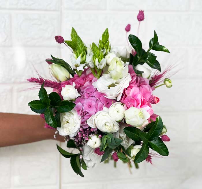 آموزش گل آرایی دسته گل عروس اسپیرال اروپایی