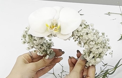 آموزش گل آرایی تل سر آهنی برای عروس